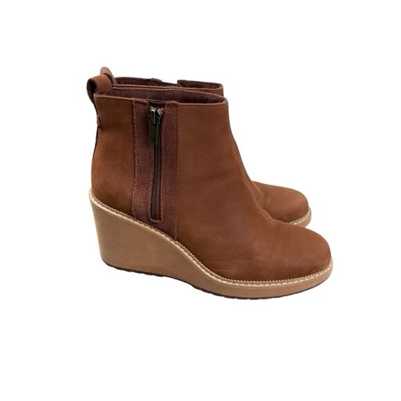 Toms Avery Brown wedge boots - Picture 3 of 7